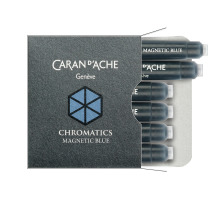 CARAN D'ACHE Tintenpatrone Magnetic Blue 6 Stck, 8021.149