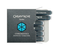 CARAN D'ACHE Tintenpatrone Hypnotic Turquoise 6 Stck, 8021.191