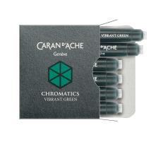 CARAN D'ACHE Tintenpatrone Vibrant Green 6 Stck, 8021.21