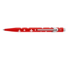 CARAN D'ACHE Kugelschreiber Totally Swiss rot/weiss, mit Metalletui, 849.053