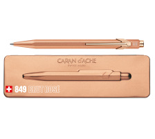 CARAN D'ACHE Stylo  bille 849 mit Etui brut ros, 849.997