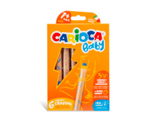 CARIOCA Wachsmalstifte Baby 3 in 1 ass. 6 Stck, 3493