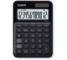 CASIO Mini Taschenrechner 12-stellig schwarz, MS20UCBK