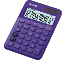 CASIO Mini Taschenrechner 12-stellig violett, MS20UCPL