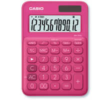 CASIO Mini Taschenrechner 12-stellig rot, MS20UCRD