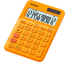 CASIO Mini Taschenrechner 12-stellig orange, MS20UCRG