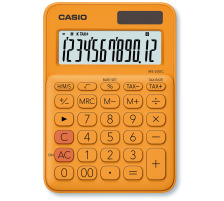 CASIO Mini Taschenrechner 12-stellig orange, MS20UCRG