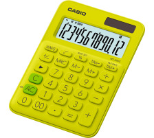 CASIO Mini Taschenrechner 12-stellig gelb/grn, MS20UCYG