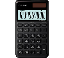 CASIO Taschenrechner BIC 10-stellig schwarz, SL1000SCB