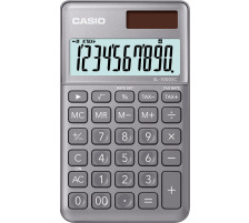 CASIO Taschenrechner BIC 10-stellig grau, SL1000SCG