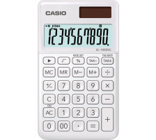 CASIO Taschenrechner BIC 10-stellig weiss, SL1000SCW