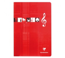 CLAIREFONTAINE Musikheft A4 weiss 24 Blatt, 3114