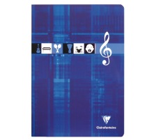 CLAIREFONTAINE Musikheft A4 weiss 24 Blatt, 3114