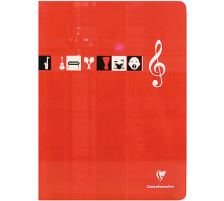 CLAIREFONTAINE Musikheft A4 weiss 24 Blatt, 3117