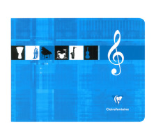 CLAIREFONTAINE Musikheft Italian 22x17cm weiss 24 Blatt, 3754