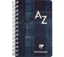 CLAIREFONTAINE Spiralheft mit Index 7,5x12cm 5mm, A-Z 50 Blatt, 8589