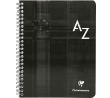 CLAIREFONTAINE Spiralheft mit Index 17x22cm 5mm, A-Z 50 Blatt, 8949