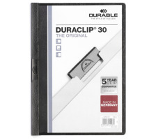 DURABLE Classeur  pince DURACLIP 30 pour 30 feuilles A4 noir, 2200/01