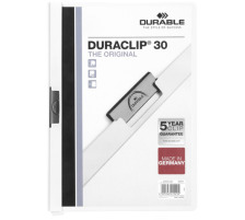 DURABLE Classeur  pince DURACLIP 30 pour 30 feuilles A4 blanc, 2200/02