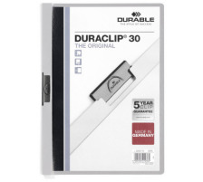 DURABLE Classeur  pince DURACLIP 30 pour 30 feuilles A4 gris, 2200/10