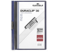 DURABLE Classeur  pince DURACLIP 30 pour 30 feuilles A4 bleu nuit, 2200/28