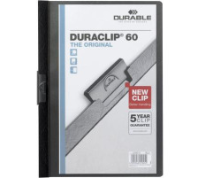 DURABLE Klemmhefter DURACLIP 60 fr 60 Blatt A4 schwarz, 2209/01