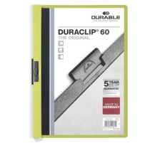 DURABLE Klemmhefter DURACLIP 60 fr 60 Blatt A4 grn, 2209/05