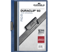 DURABLE Klemmhefter DURACLIP 60 fr 60 Blatt A4 dunkelblau, 2209/07