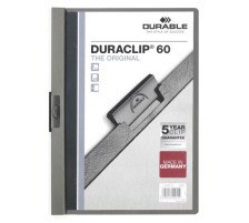 DURABLE Klemmhefter DURACLIP 60 fr 60 Blatt A4 grau, 2209/10