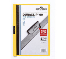 DURABLE Klemmhefter DURACLIP 60 A4 gelb, 220904