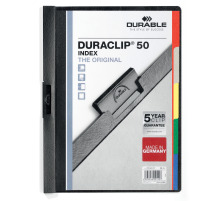 DURABLE Klemmhefter Duraclip Index A4 schwarz, 2234/01