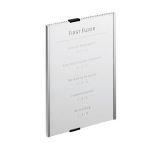 DURABLE Plaque de porte Info Sign A4 argent, aluminium 210x297mm, 480623