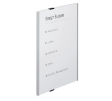 DURABLE Plaque de porte Info Sign A3 argent, aluminium 297x420mm, 480823