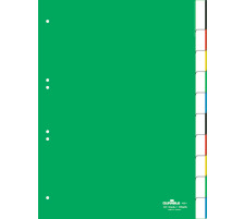 DURABLE Register grn A4 10-teilig, 6221/05