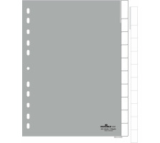 DURABLE Register grau A4 10-teilig, 6441/10