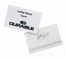 DURABLE Namensschild 90x54mm 10 Stck, 8604/19