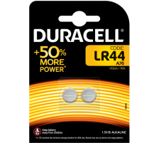 DURACELL Pile miniature Specialty LR44, 1.5V 2 pcs., 76A