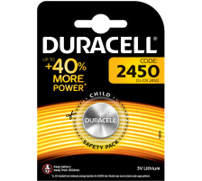 DURACELL Knopfbatterie Lithium 3V DL 2450 620 mAh, 030428