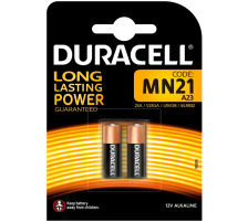 DURACELL Pile Specialty V23GA,LRV08,8LR932,12V 2 pc., MN21