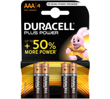 DURACELL Pile Plus Power AAA, LR03, 1.5V 4 pcs., MN2400