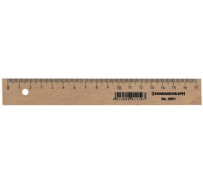 DUX Holzlineal 17cm unlackiert, 9061