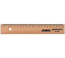 DUX Holzlineal 20cm unlackiert, 9062