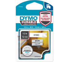 DYMO D1 Vinyl Band 12mmx5,5m schwarz/weiss, 1978364