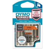 DYMO D1 Vinyl Band 12mmx3m schwarz/orange, 1978367