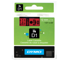 DYMO Schriftband D1 schwarz/rot 12mm/7m, S0720570