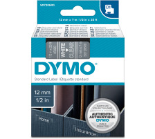 DYMO Schriftband D1 weiss/transp. 12mm/7m, S0720600