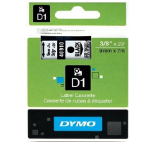 DYMO Schriftband D1 schwarz/transp. 9mm/7m, S0720670