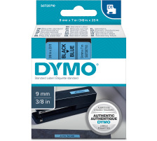 DYMO Schriftband D1 schwarz/blau 9mm/7m, S0720710