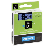 DYMO Schriftband D1 schwarz/blau 9mm/7m, S0720710