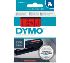 DYMO Schriftband D1 schwarz/rot 9mm/7m, S0720720